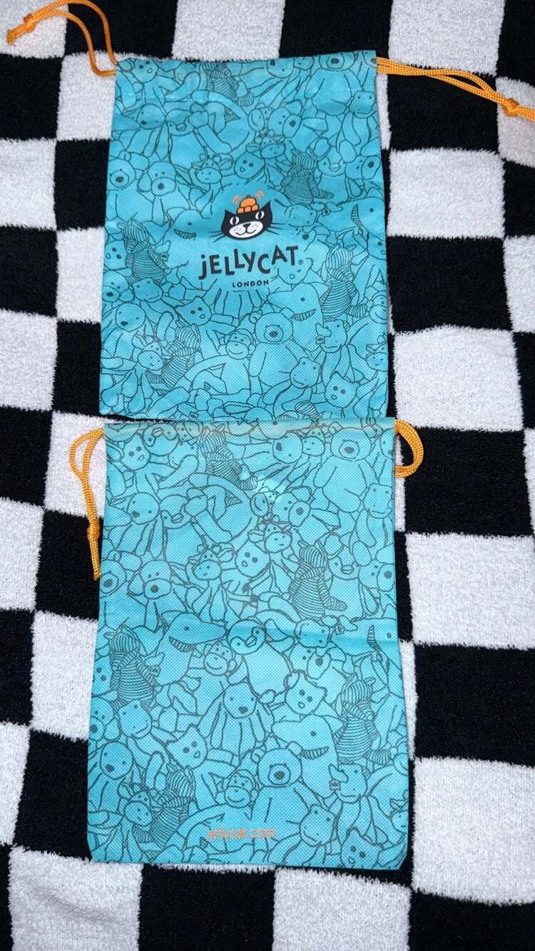 2 X AUTHENTIC Jellycat Dust Bag Small Storage Bag - Picture 2 of 6
